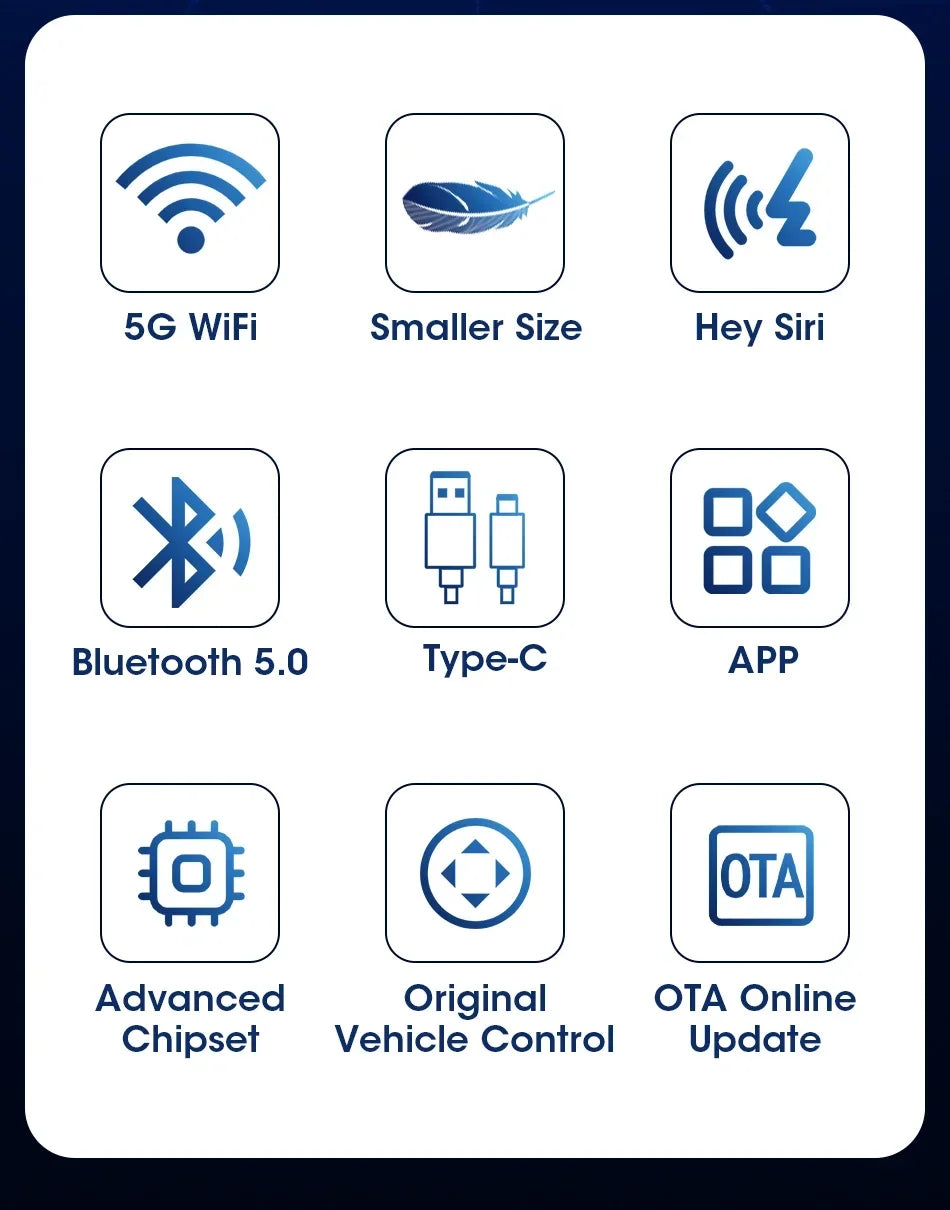 “Transform Your Drive: Mini Box Wired to Wireless CarPlay & Android Auto Adapter”