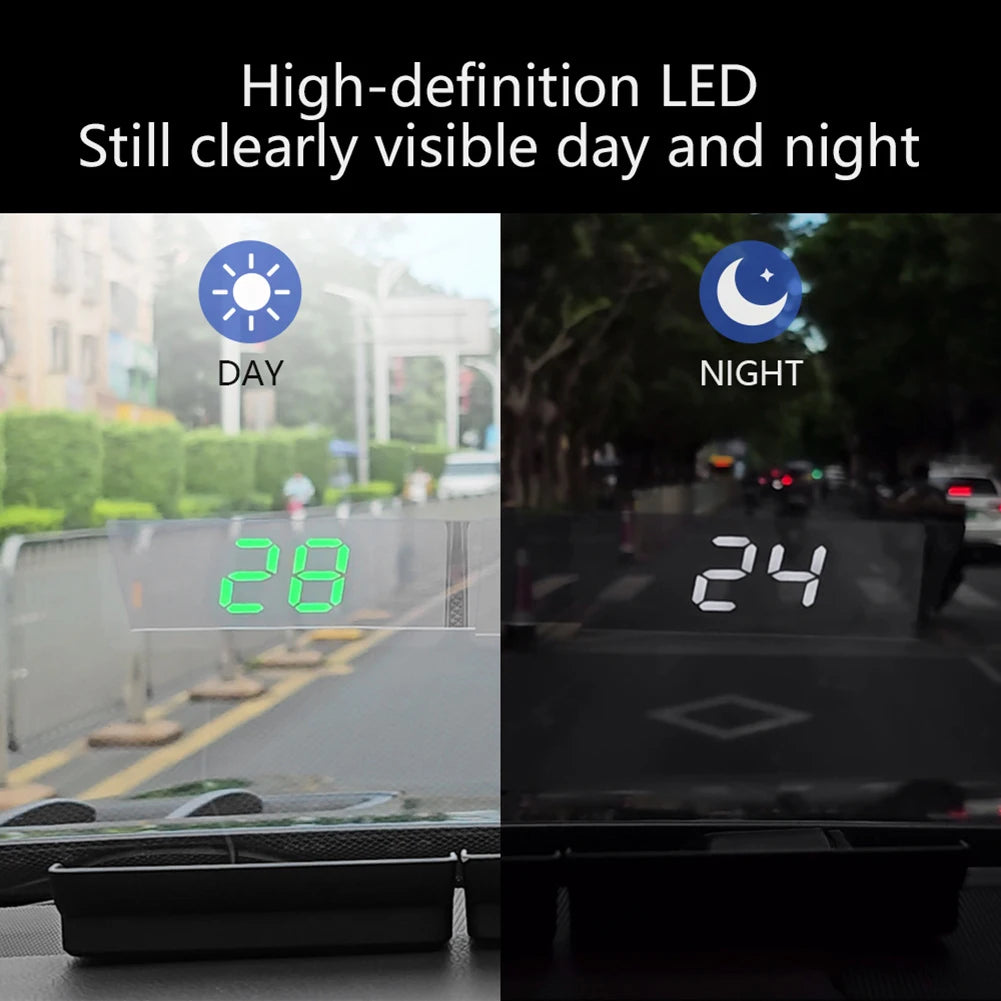 “Drive Smart: Digital Speed HUD GPS Head-Up Display”